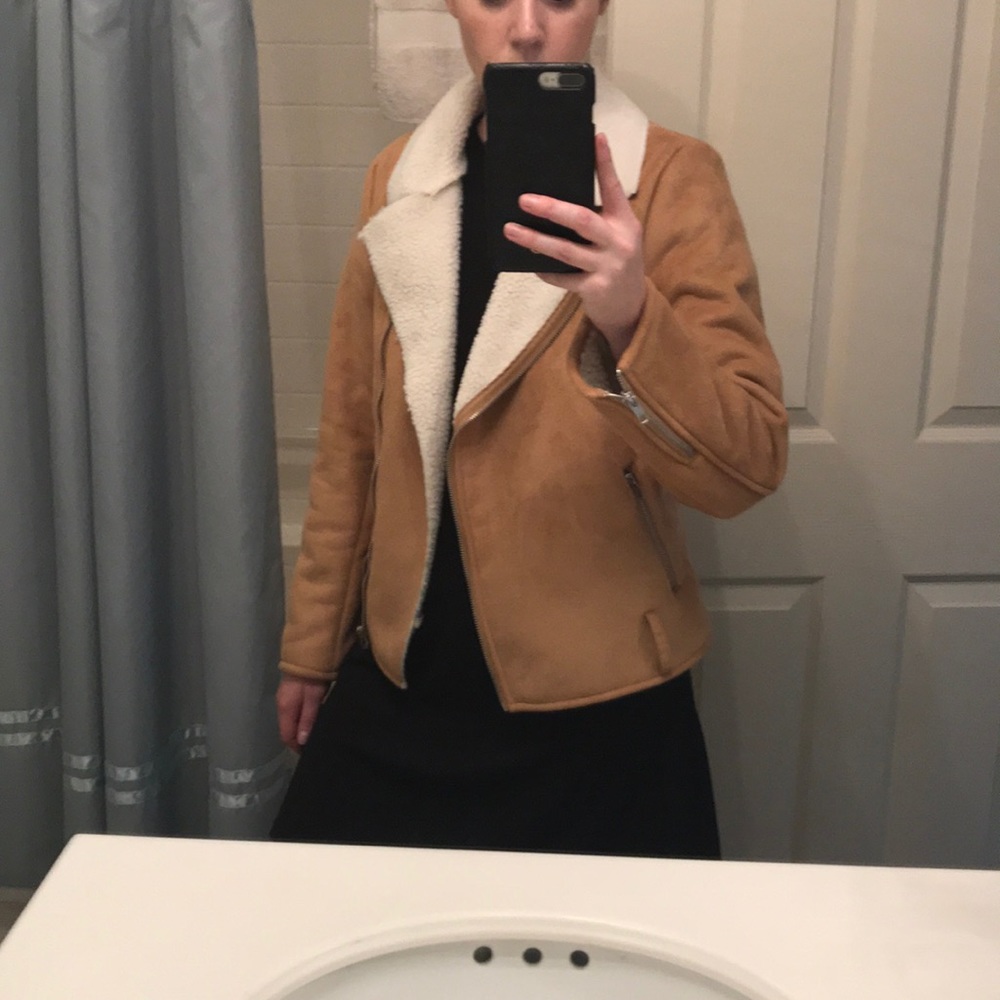 F21 Faux Suede Moro Jacket